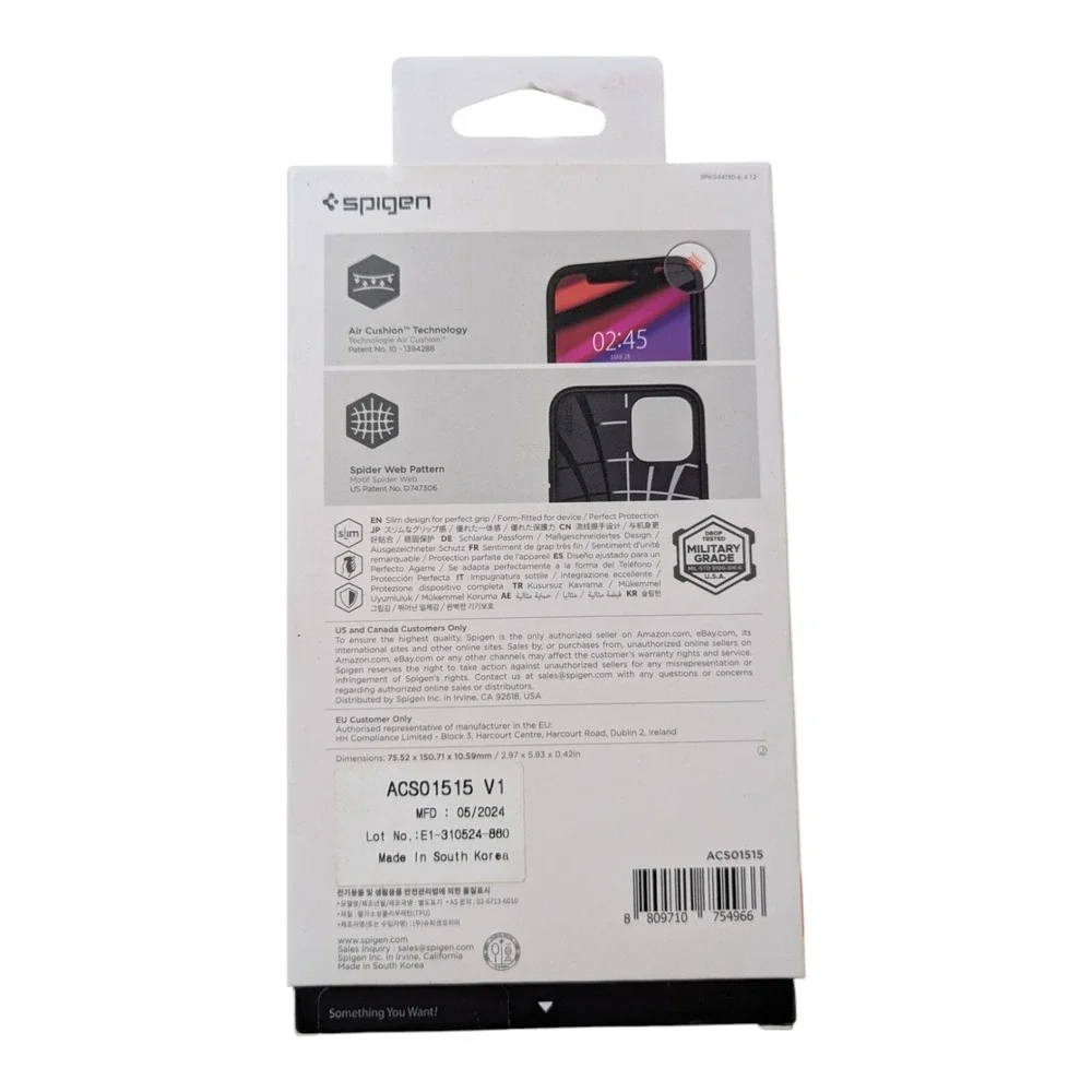 N4. Spigen Core Armor Series Case for iPhone 12/ 12 Pro - Matte‎ Black